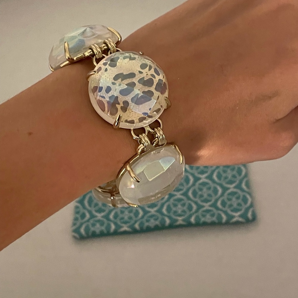 Kendra Scott Clear Iridescent Bracelet